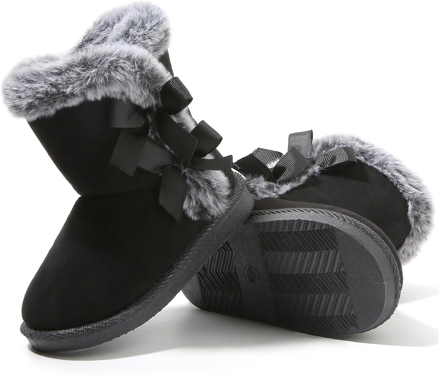 

Детские зимние сапоги Femizee для девочек и мальчиков, теплые зимние уличные снежные ботинки (для малышей/маленьких детей), 1968 Black