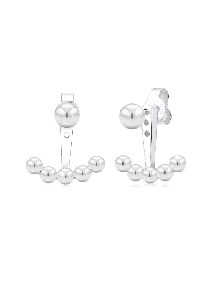 

Elli Серьги из серебра 925 пробы с шариком в серебряной оправе