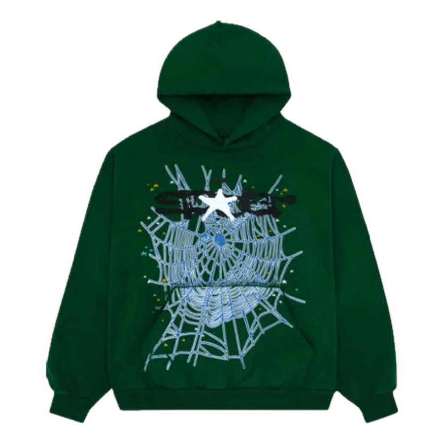 

Худи Sp5der Web Hoodie 'Hunter Green', зеленый