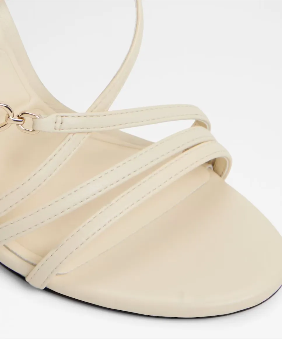 Женские босоножки на каблуке с круглым носком Aldo, бежевый — фото 2