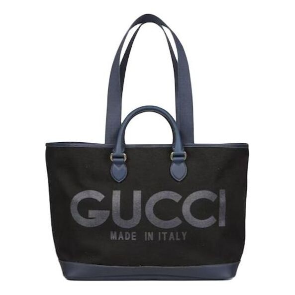 

Сумка large tote bag with print 'black' Gucci, черный