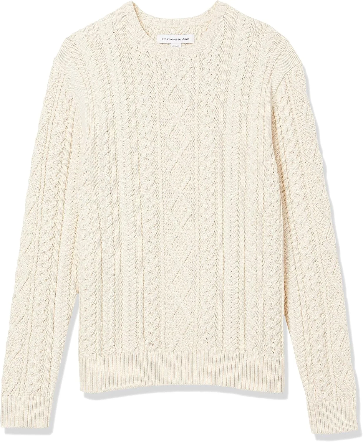 

Толстовка Amazon Essentials с длинным рукавом и узором "рыбацкая коса"