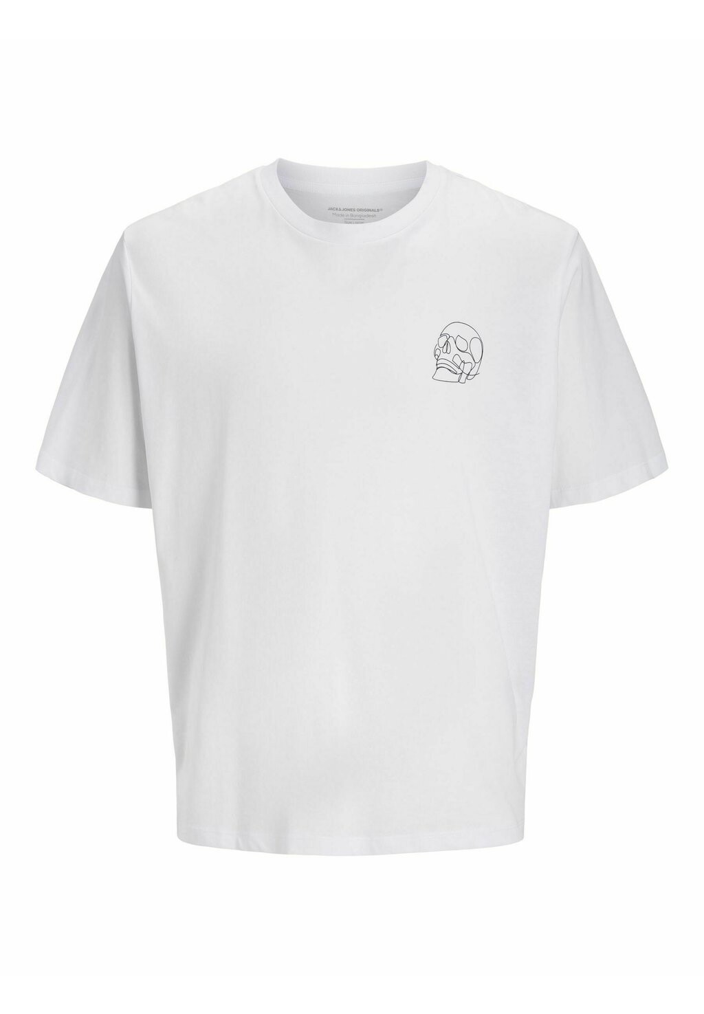 

Футболка с принтом RUNDHALS Jack & Jones, белый
