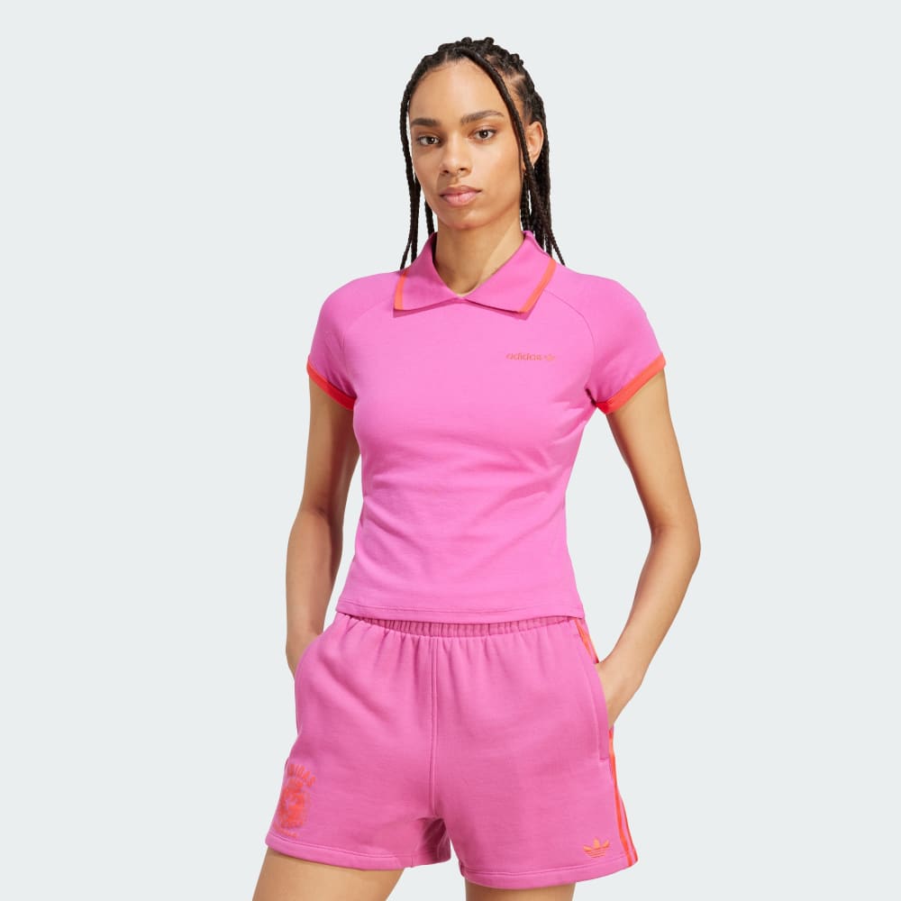 

Футболка Adidas Polo Shirt, цвет Semi Lucid Fuchsia