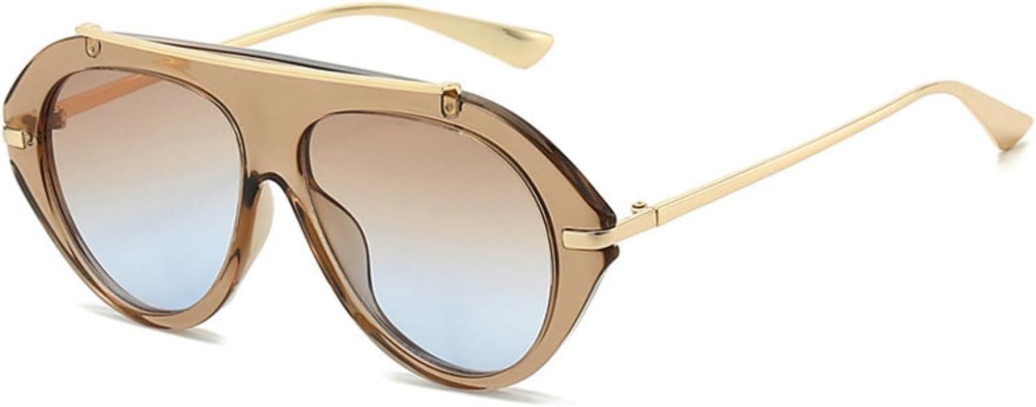 

Солнцезащитные очки-пилот COTIA 2026 большого размера для женщин и мужчин. Классический стиль 70-х, модный дизайн, для активного отдыха, путешествий и пляжа, Champagne