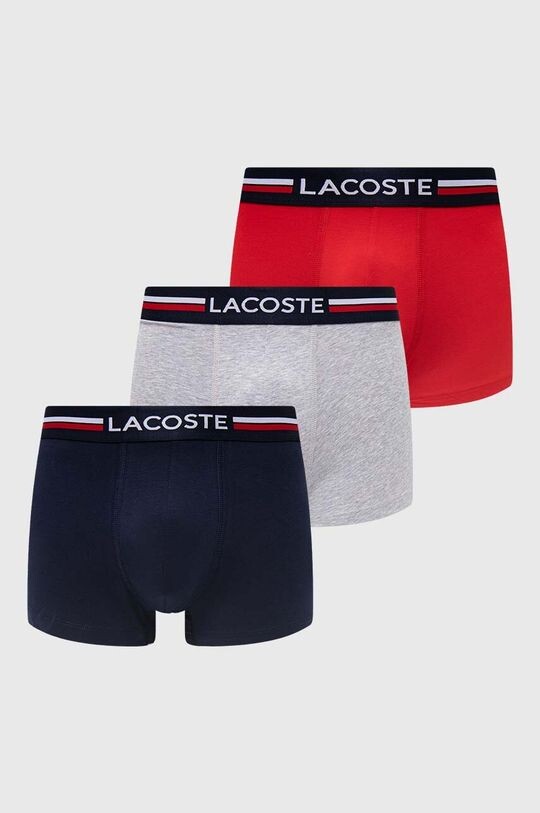 

Комплект из трех боксеров Lacoste, черный