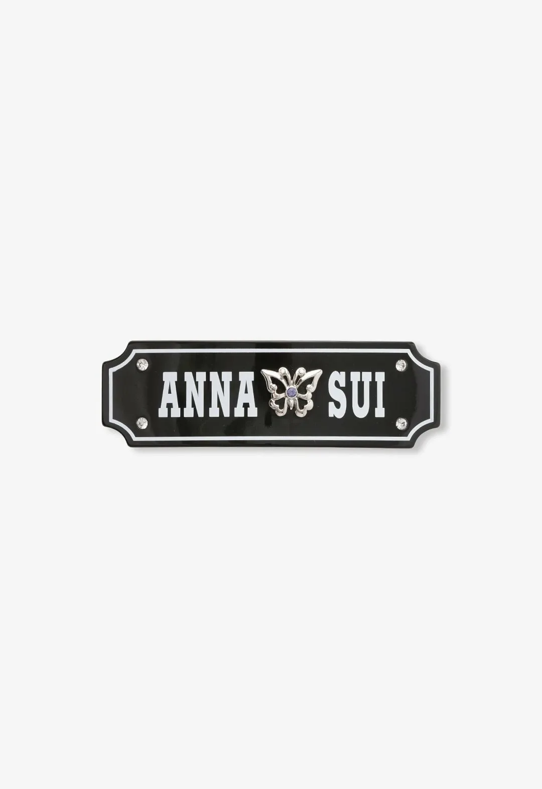 Заколка для волос с логотипом Anna Sui, black