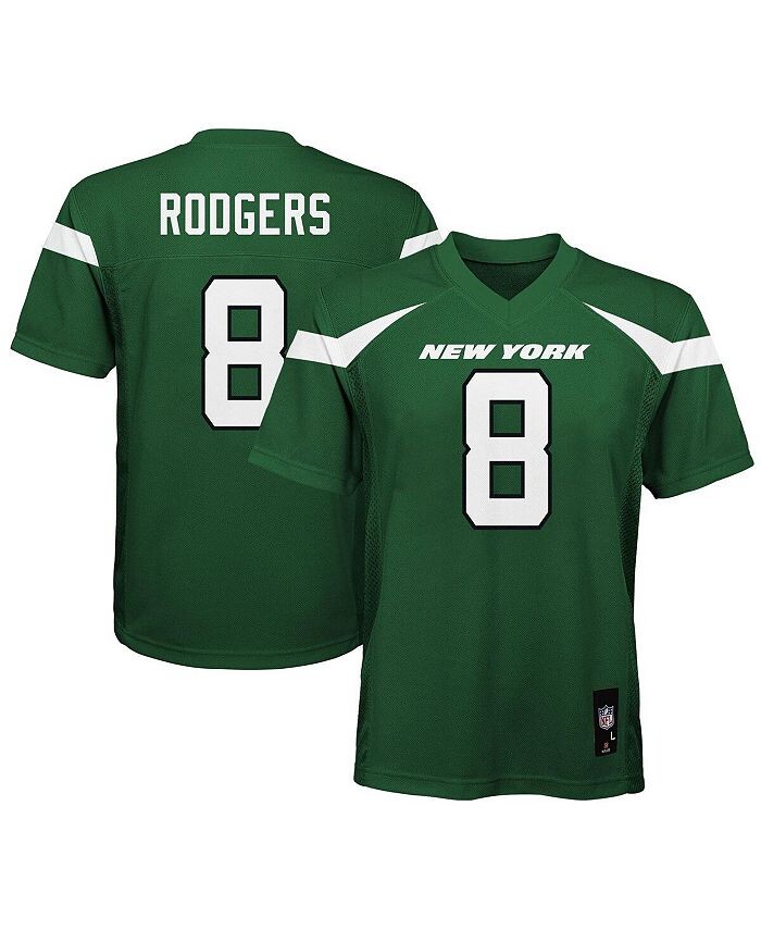 

Реплика игрока Big Boys Аарона Роджерса Gotham Green New York Jets Outerstuff, зеленый