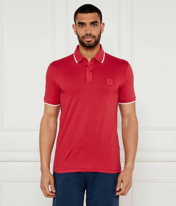 

Рубашка поло Slim fit Boss Orange, красный