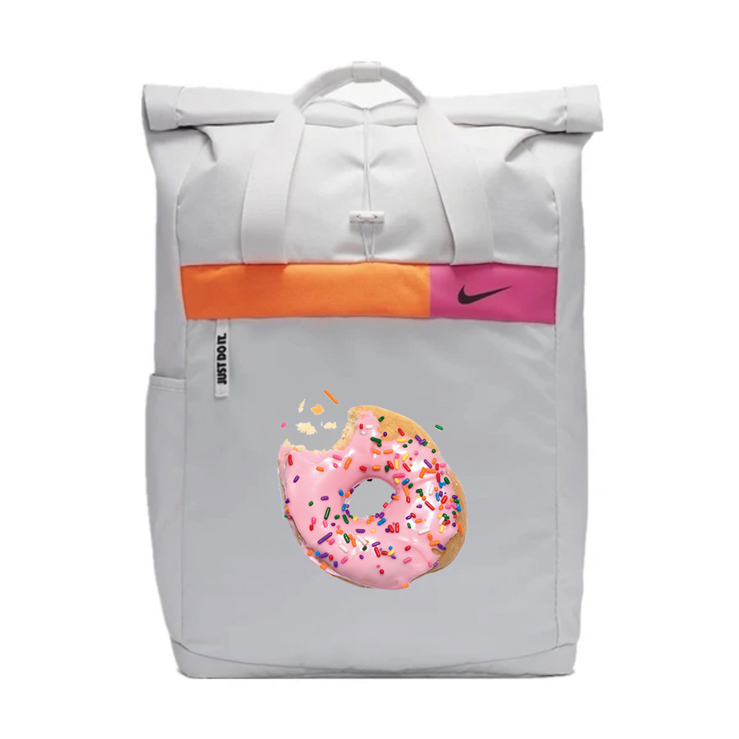 

Nike Тканевый рюкзак маленький динозавр унисекс светло-серебристый серый, Donut