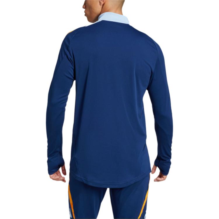 Футболка Real Madrid AEROREADY Tiro 24 Competition мужская глянцевая синяя Adidas — фото 3