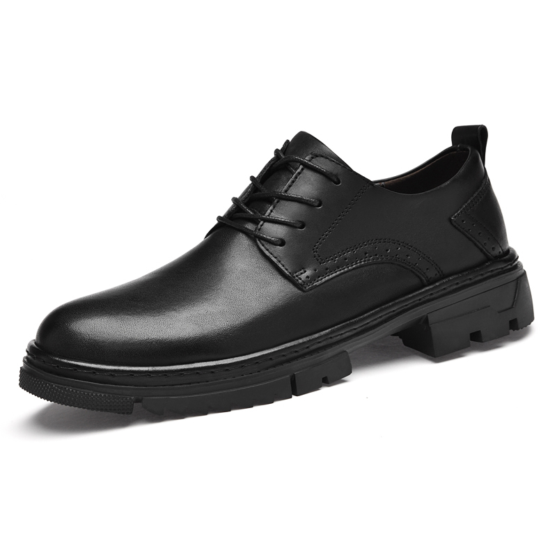 

Повседневные кожаные туфли мужские BOLE, Black