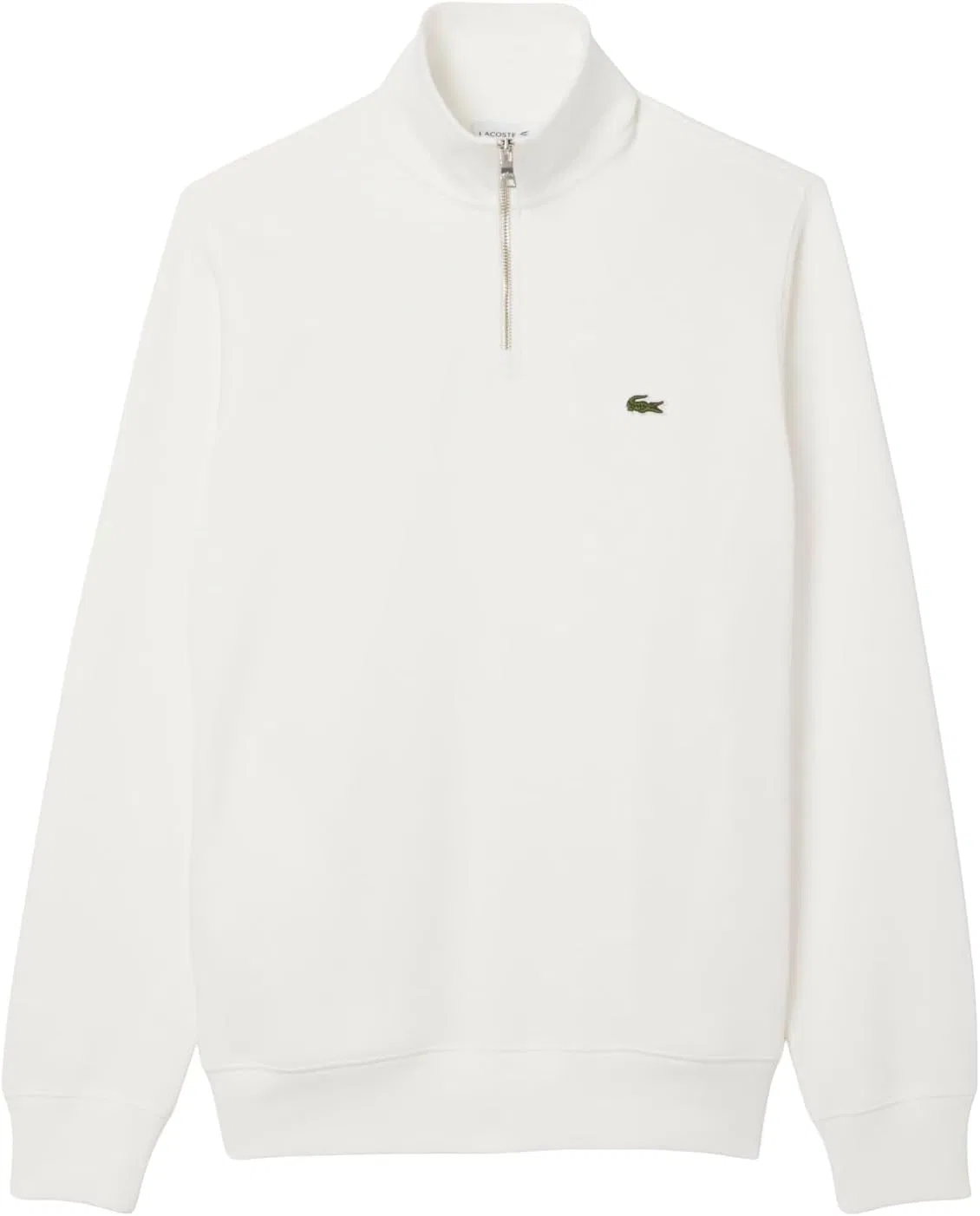 Толстовка Lacoste мужская с высоким воротником на молнии, трикотажное полотно, Flour — фото 4