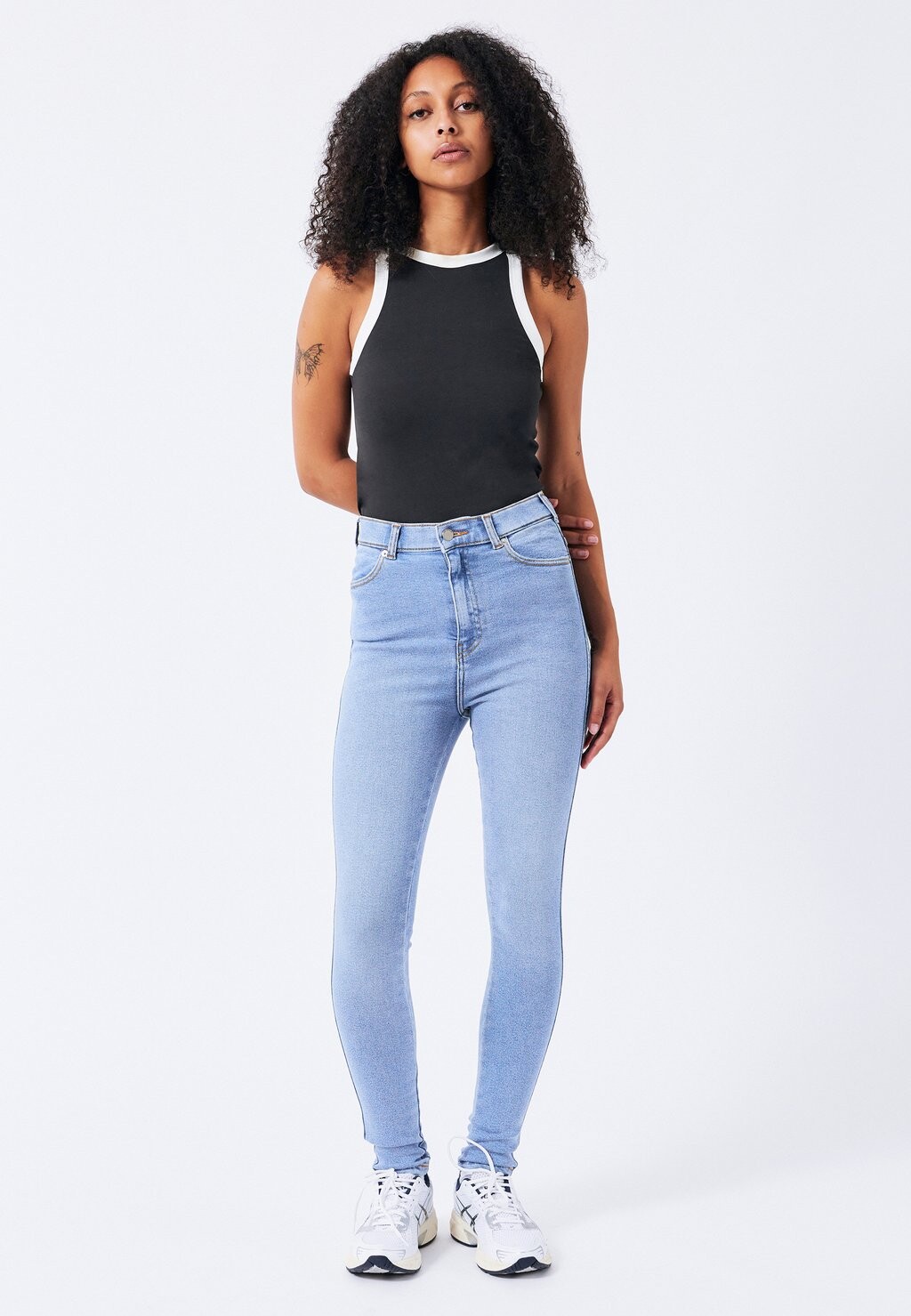 

Джинсы облегающие Dr.Denim Petite, светло-голубой деним
