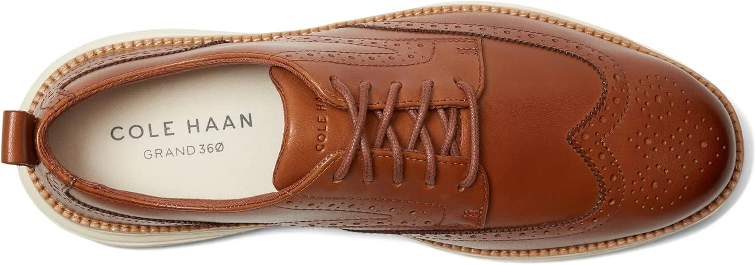 Мужские оксфорды Cole Haan Grand Hurrion Wingtip, слоновая кость — фото 2