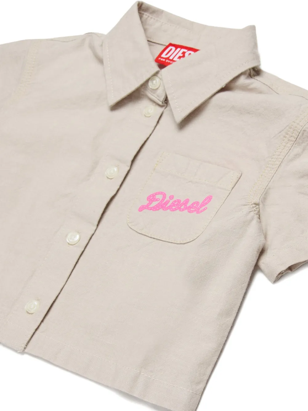 Рубашка Coldyb с накладным карманом Diesel Kids, белый — фото 3