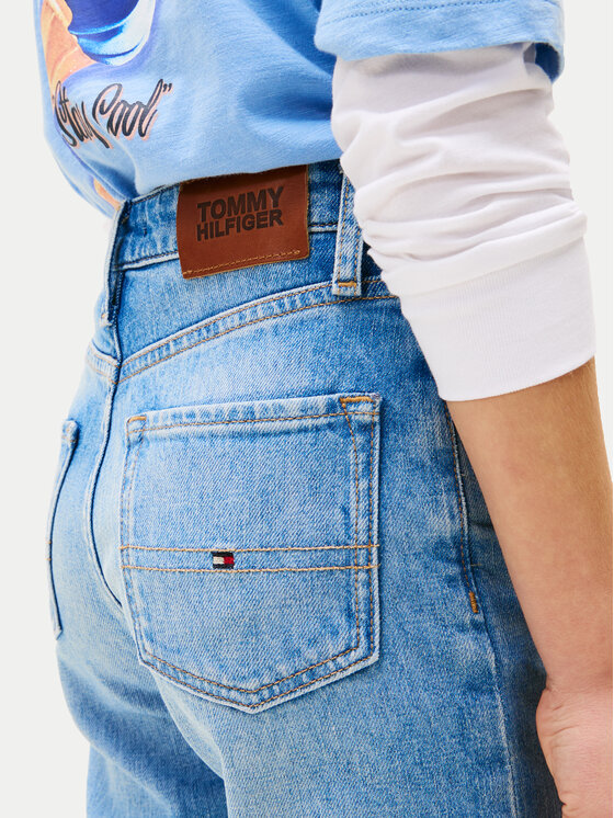 Джинсы прямого кроя Skater KB0KB10020 Tommy Hilfiger, синий — фото 3
