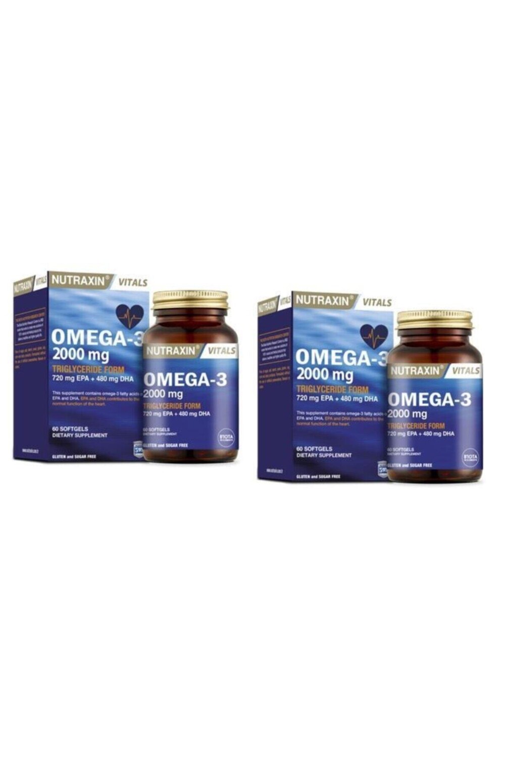 

Nutraxin Омега 3 2000 мг 60 таблеток по 2 штуки