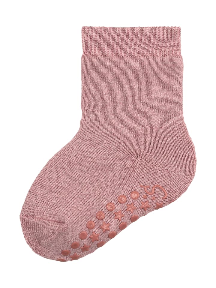 

Носки из АБС-пластика, шерсть, однотонные, розового цвета Sterntaler