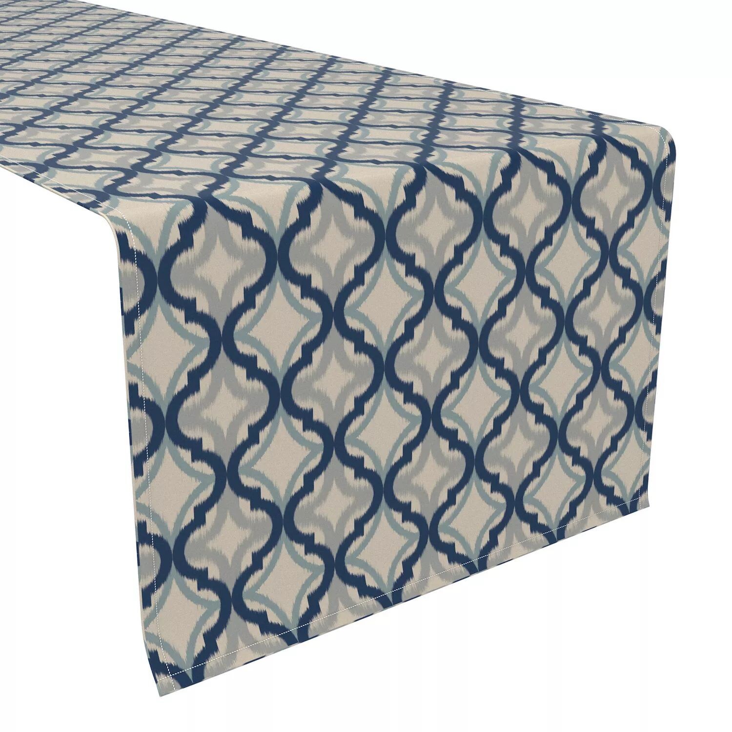 

Настольная дорожка, 100% полиэстер, 14x108 дюймов, Blue Diamond Ogee