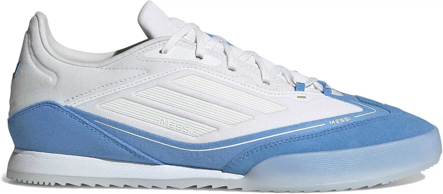 Мужские бутсы Adidas F50 Messi Freestyle, белый/металлик/синий — фото 4