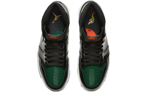 Кроссовки 1 ретро высокие og x onlyfly Air Jordan, черный — фото 3