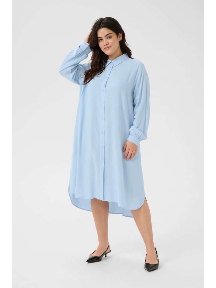 

Платье KCmille, свободного кроя, из мягкой шамбре KAFFE curve