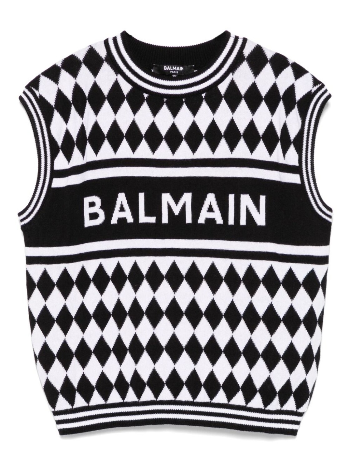 

Balmain Kids трикотажный топ, черный