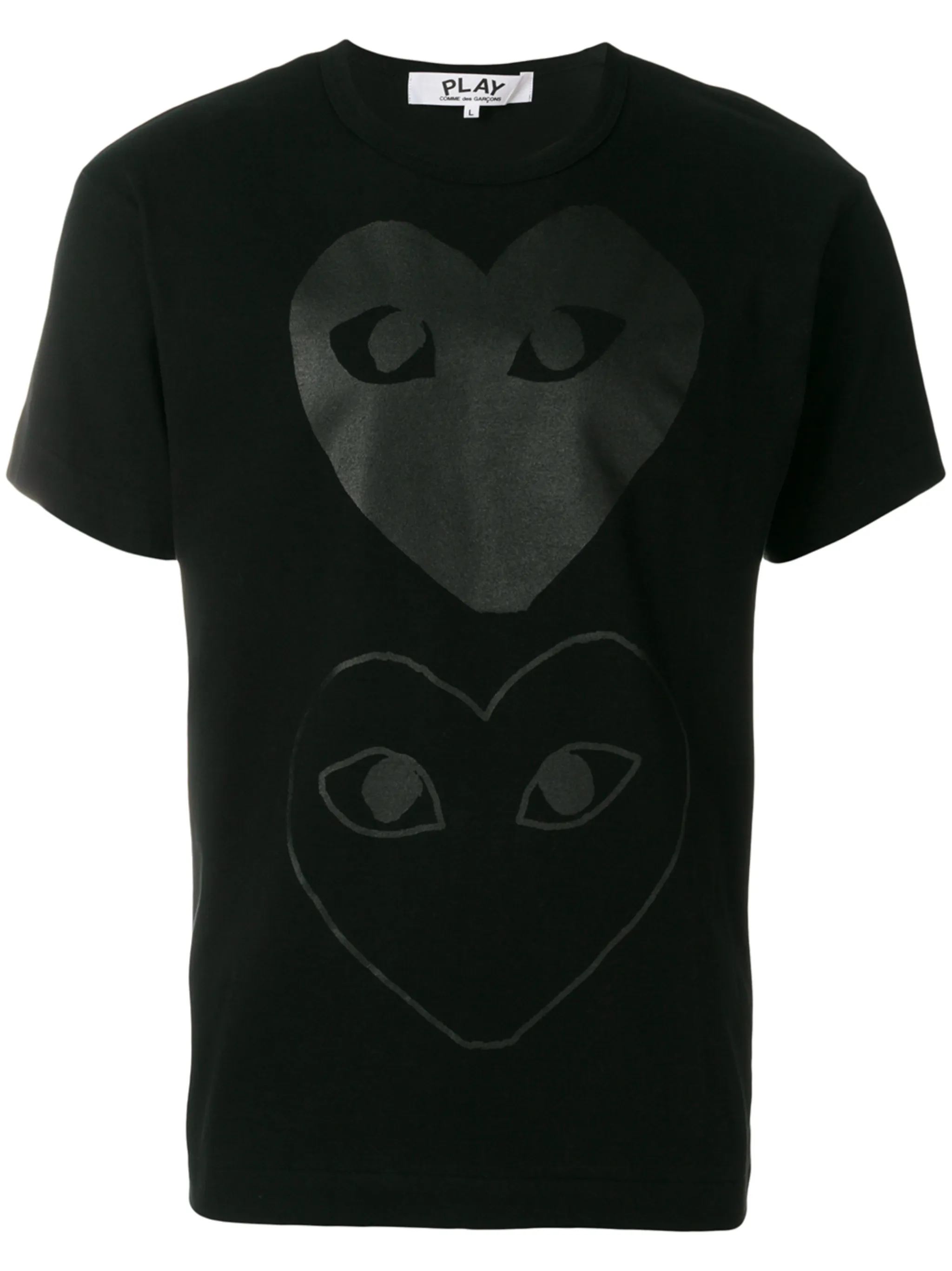 

Футболка с принтом Comme Des Garçons Play, черный
