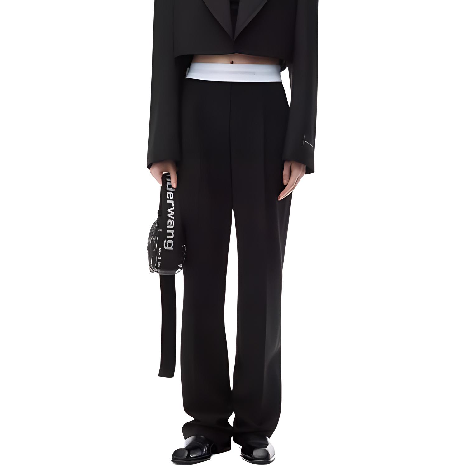 

Alexander Wang FW24 Повседневные брюки женские черные