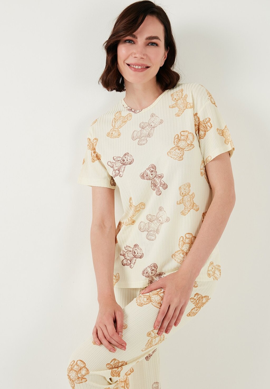 

Пижамный комплект REGULAR FIT LELA, бежевый