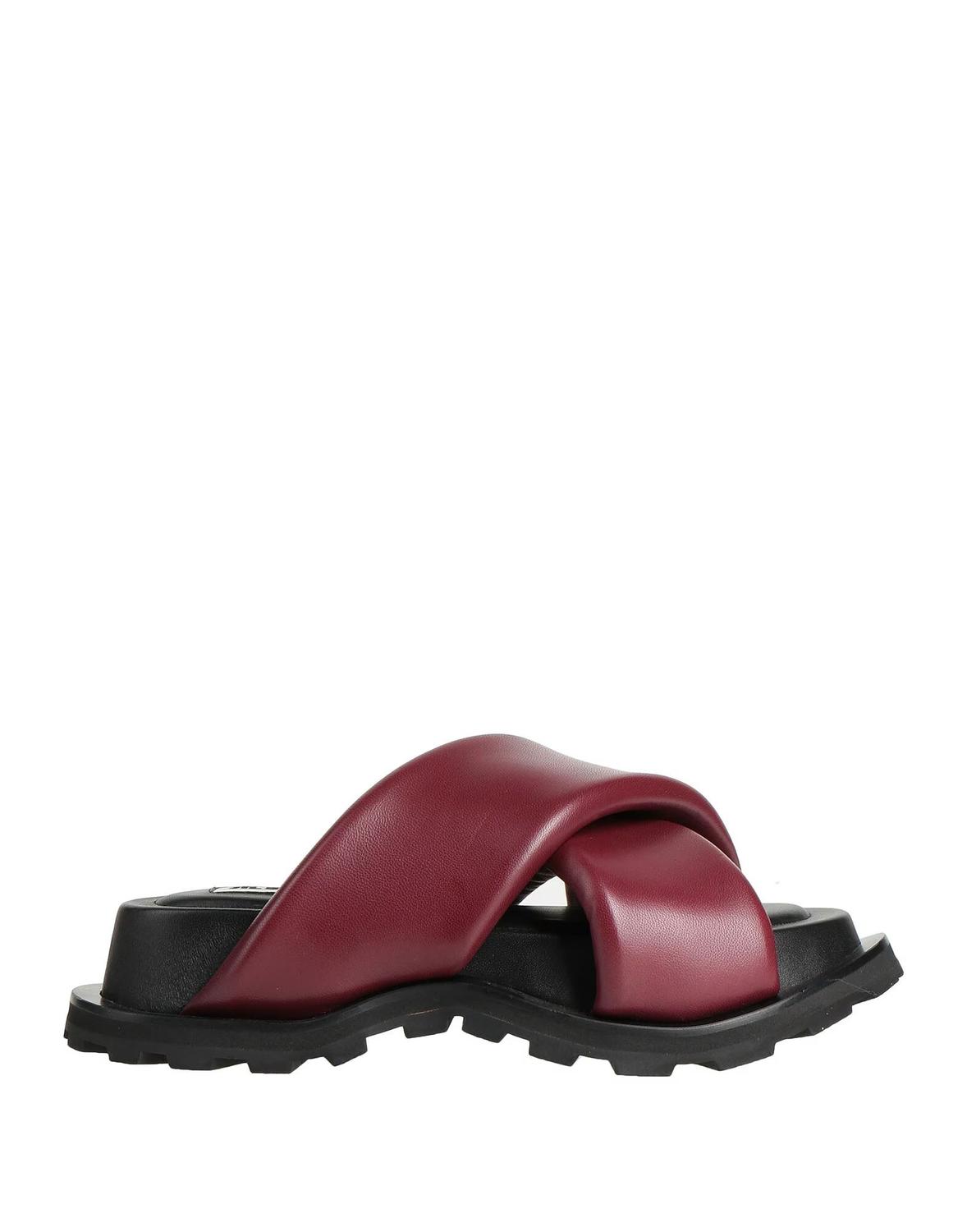 Сандалии Jil Sander, бордовый