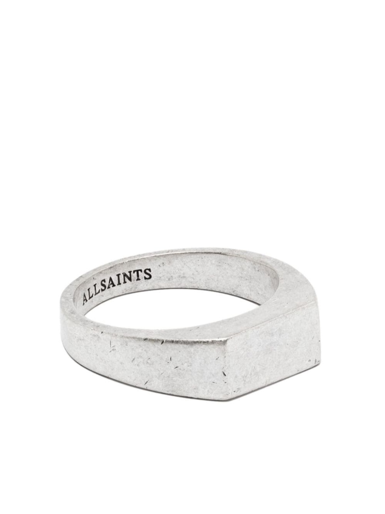 

Серебряное кольцо с логотипом AllSaints, серебряный