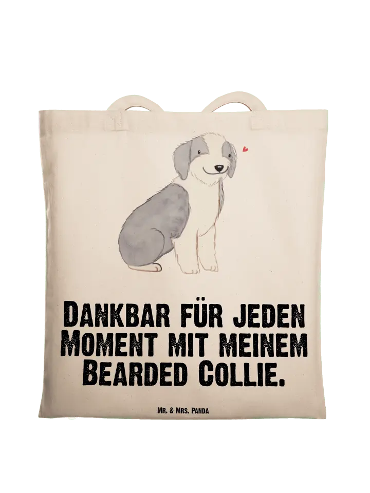 

Сумка для переноски Mr & Mrs Panda Bearded Collie Moment, кремовый