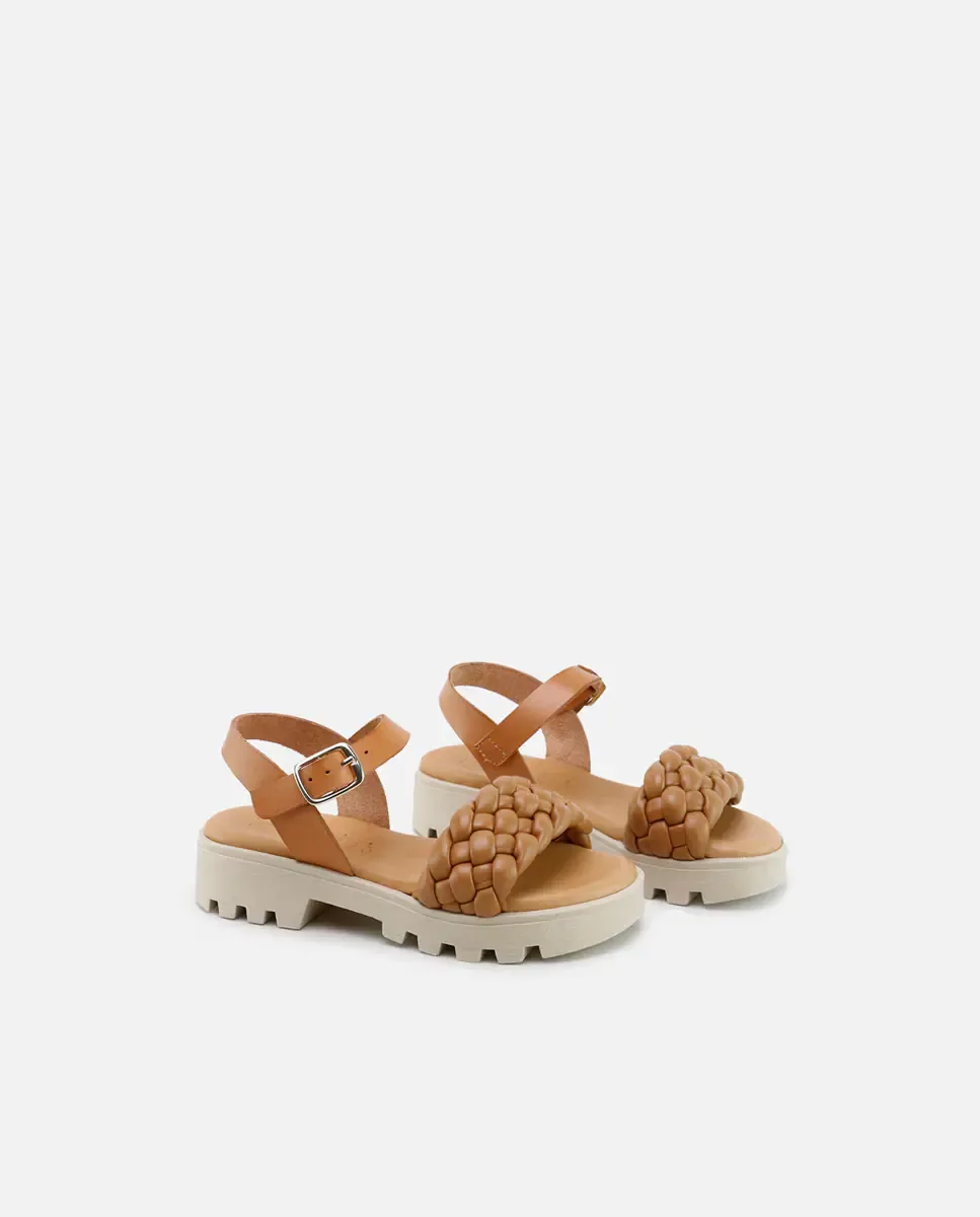 Детские сандалии из кожи с гелевой стелькой Eli 1957, Camel — фото 2