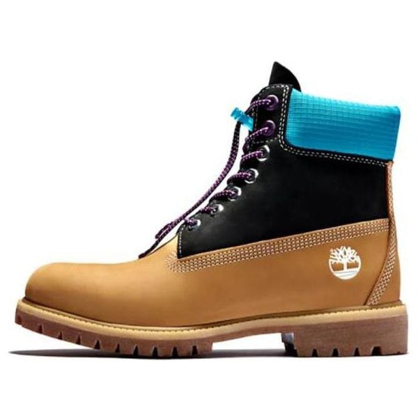 

Кроссовки premium 6 inch wide fit waterproof boots 'wheat nubuck with black and blue collar' Timberland, желтый