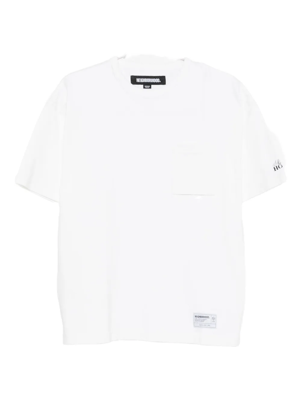 

Футболка с нашивкой-логотипом Neighborhood, белый