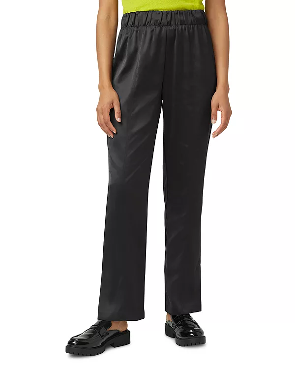 

Атласные леггинсы с широкими штанинами Hue, черный