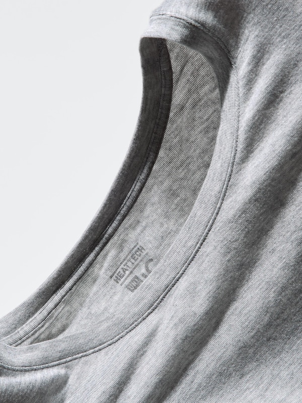 Футболка HEATTECH Extra Warm с овальным вырезом Uniqlo, 32 beige — фото 4