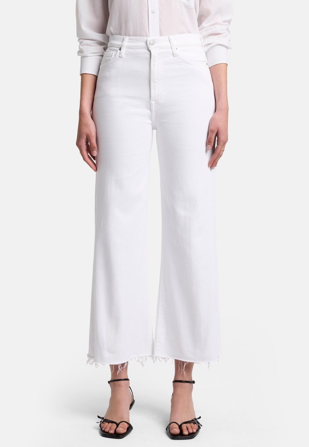 

Расклешенные джинсы ULTRA HIGH RISE CROPPED JO 7 for all mankind, белый