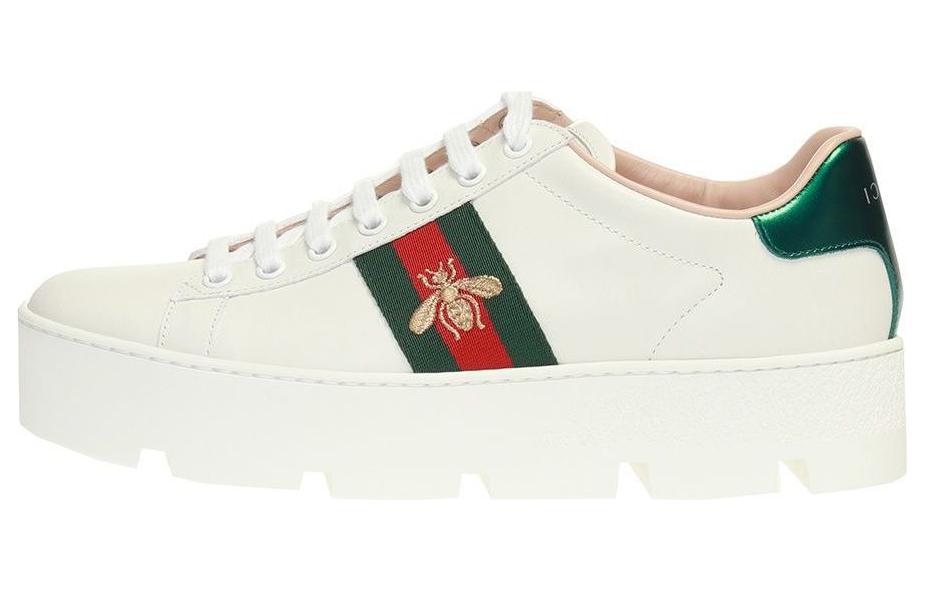 

Кроссовки GUCCI Ace Skateboard Shoes Women's Low-Top White Red Green