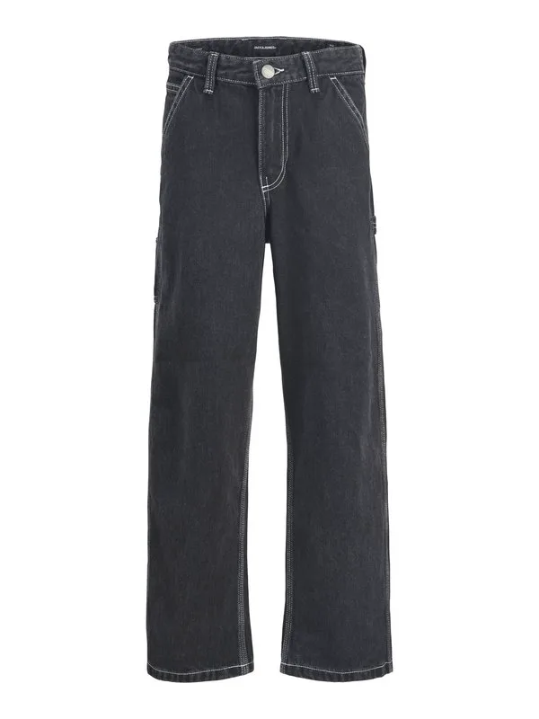 Джинсы свободного кроя jjialex jjcarpenter Jack & Jones Junior, Black Denim — фото 4