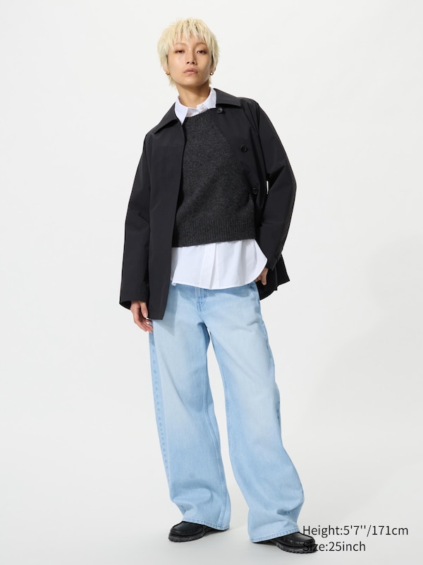 

Мешковатые джинсы с изогнутым кроем Uniqlo, 62 blue