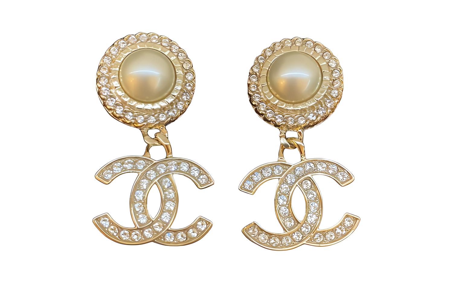 

Серьги женские золотые CHANEL, золотой