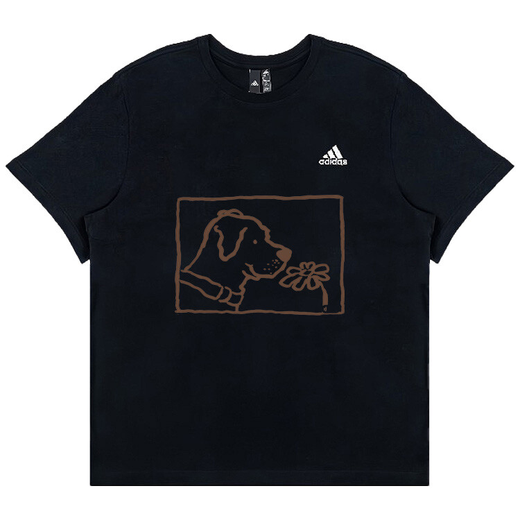 

Футболка унисекс черная Adidas, черный