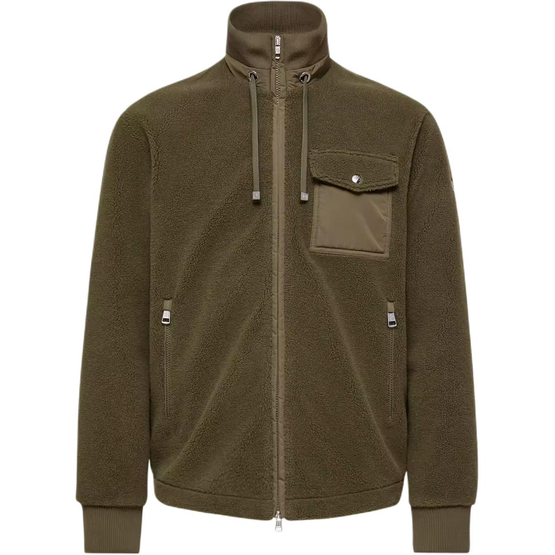 

Мужское бархатное пальто Sweat Zippé Matelassé Moncler, оливковый зеленый