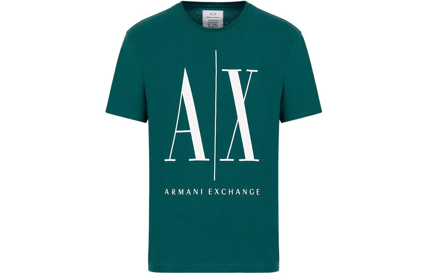 

Футболка мужская зеленая Armani Exchange, зеленый