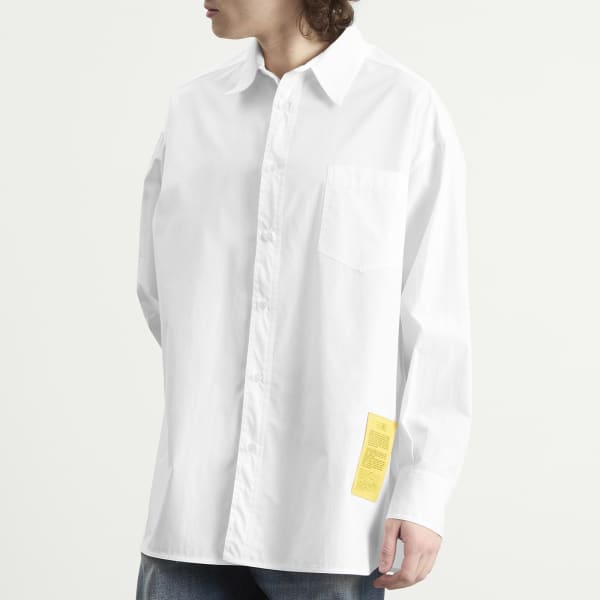 Свободная рубашка с длинными рукавами Mm6 Maison Margiela, белый — фото 2
