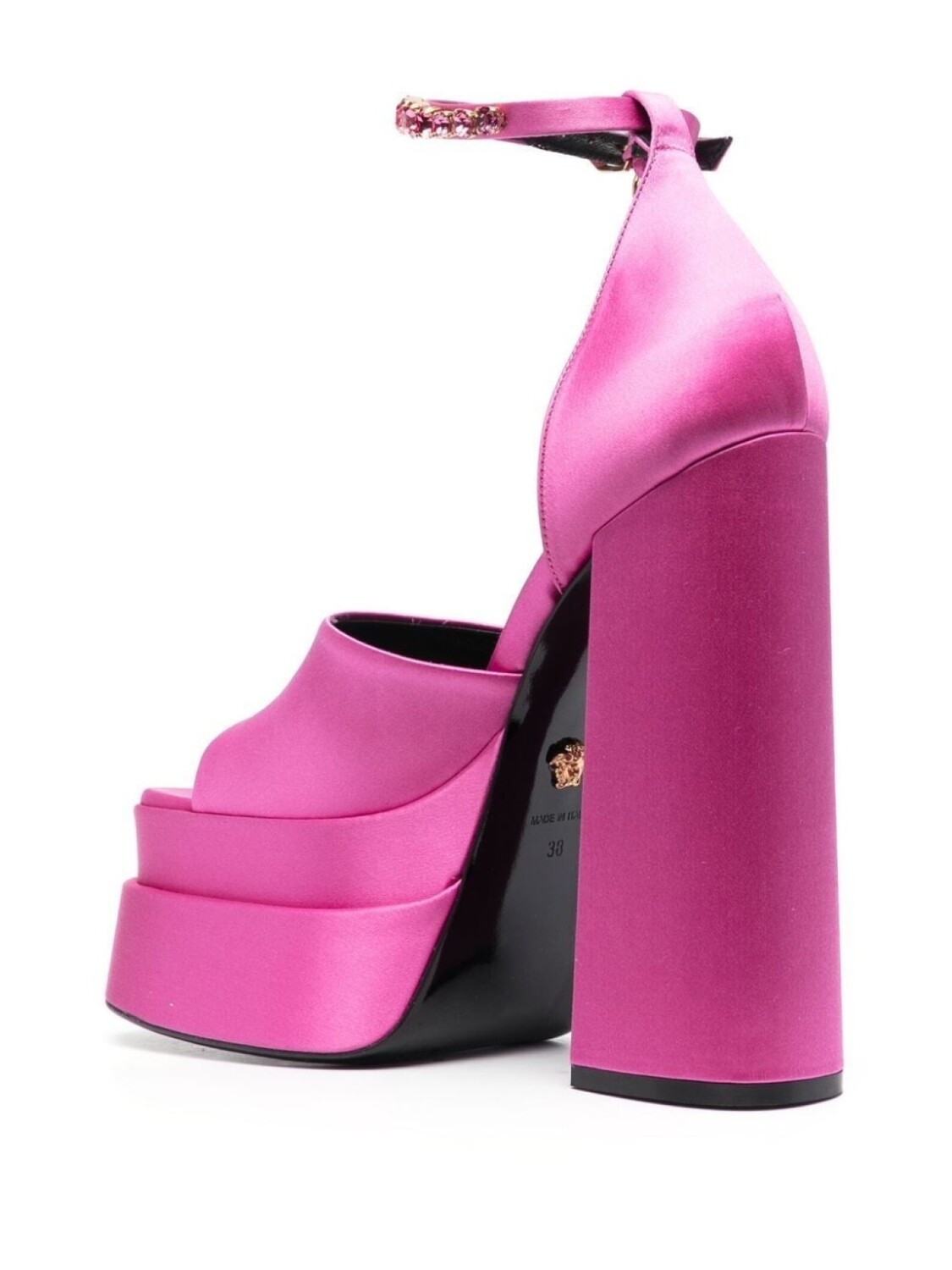 Versace босоножки на платформе с декором Medusa, розовый — фото 3