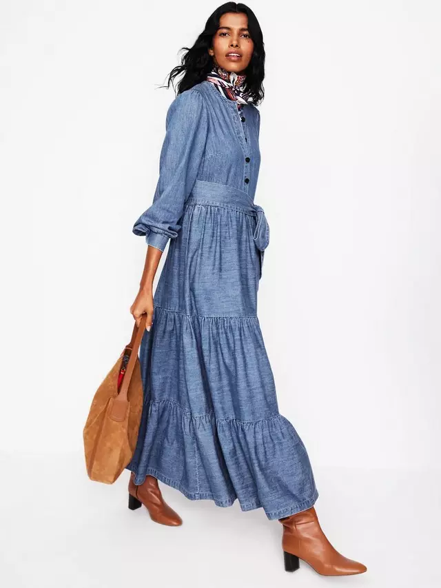 

Платье Boden Alba Denim Maxi